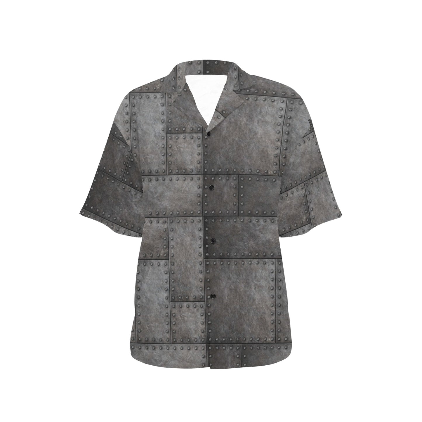Armor Pattern Print Design 02 Women's Hawaiian Shirt