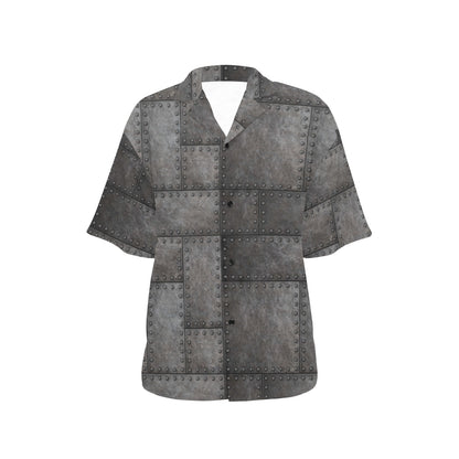 Armor Pattern Print Design 02 Women's Hawaiian Shirt