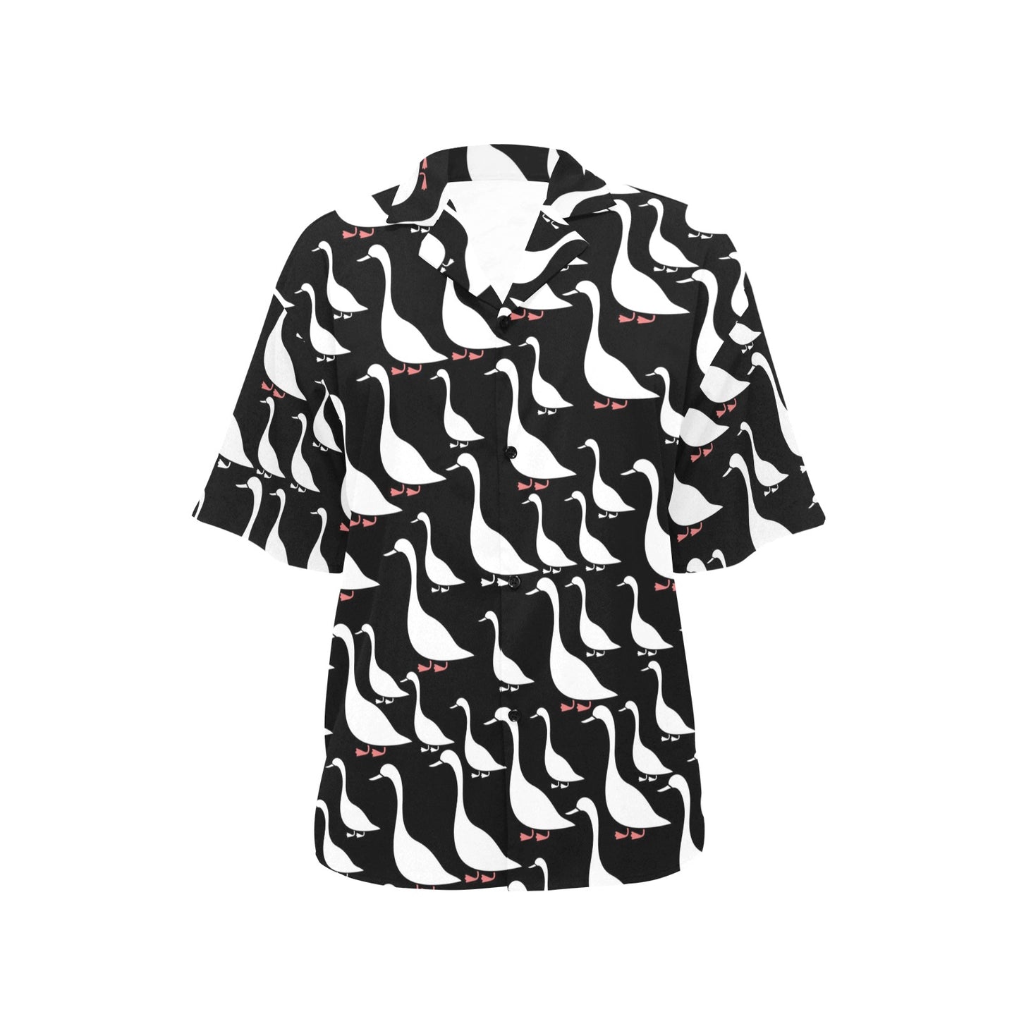 Goose Pattern Print Design 01 Women's Hawaiian Shirt