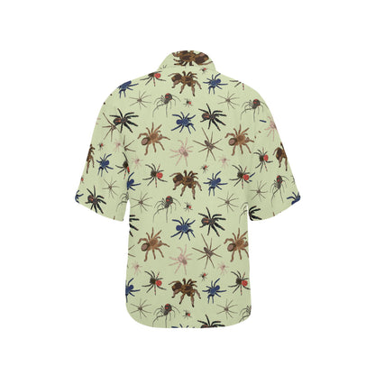 Tarantula Pattern Print Design 02 Women's Hawaiian Shirt