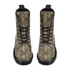 Elegant Gold leaf Print Women's Boots