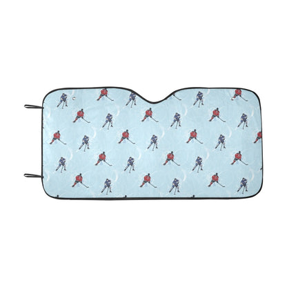 Hockey Player Print Design LKS302 Car front Windshield Sun Shade