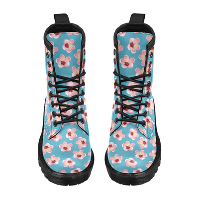 Cherry Blossom Pattern Print Design CB09 Women's Boots