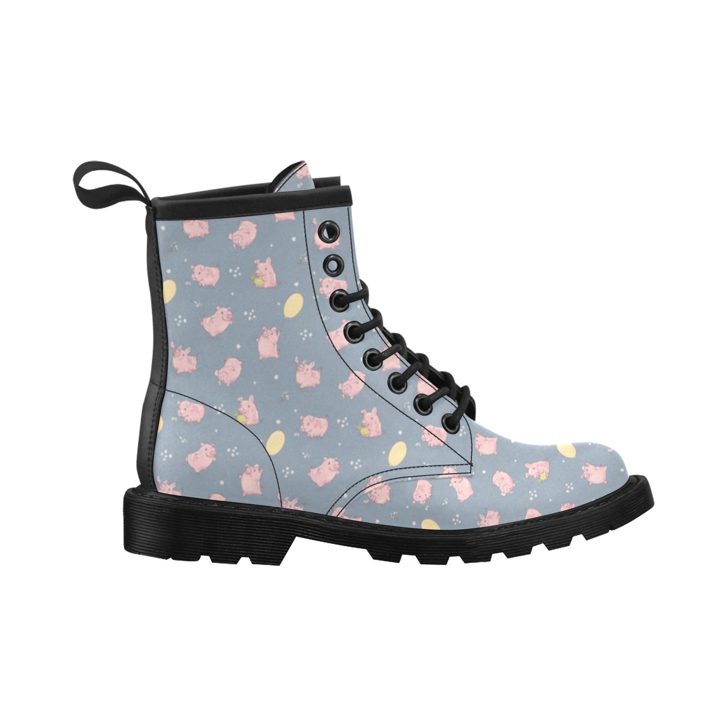 Pig Print Design LKS405 Women's Boots