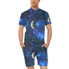 Galaxy Stardust Planet Space Print Men's Romper