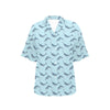 Narwhal Dolphin Print Women's Hawaiian Shirt