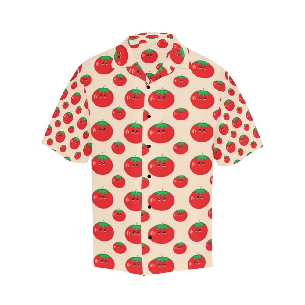 Tomato Print Design LKS308 Men's Hawaiian Shirt
