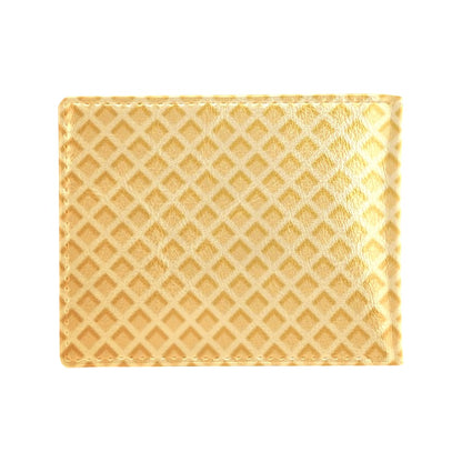 Waffle Texture Print Design LKS302 Men's ID Card Wallet