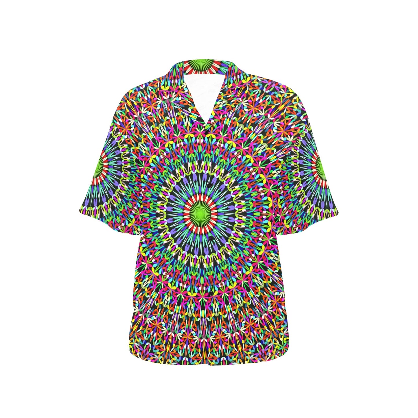 Bohemian Colorful Style Print Women's Hawaiian Shirt