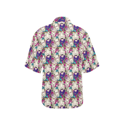 Sheep Print Design LKS403 Women's Hawaiian Shirt