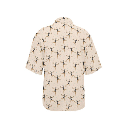 Cheerleader Pattern Print Design 03 Women's Hawaiian Shirt
