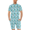 Surfboard Themed Pattern Men's Romper