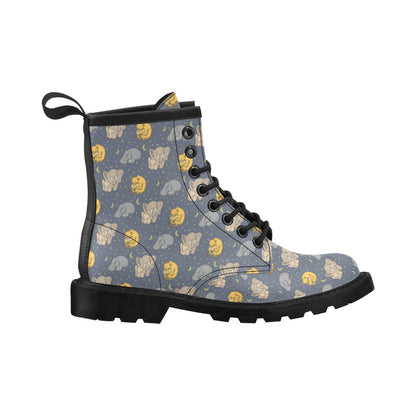 Safari Elephant Lion Print Design LKS303 Women's Boots