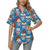 Sugar Skull Rose Pattern Women's Hawaiian Shirt