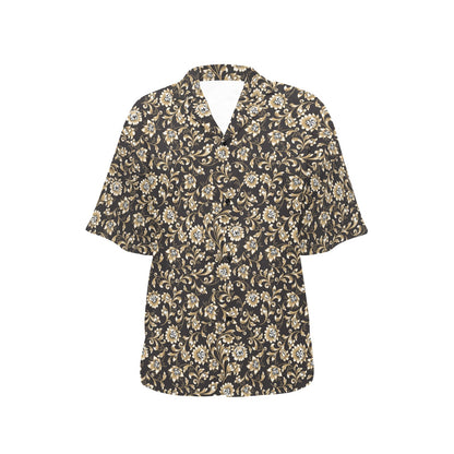 Brocade Pattern Print Design 03 Women's Hawaiian Shirt