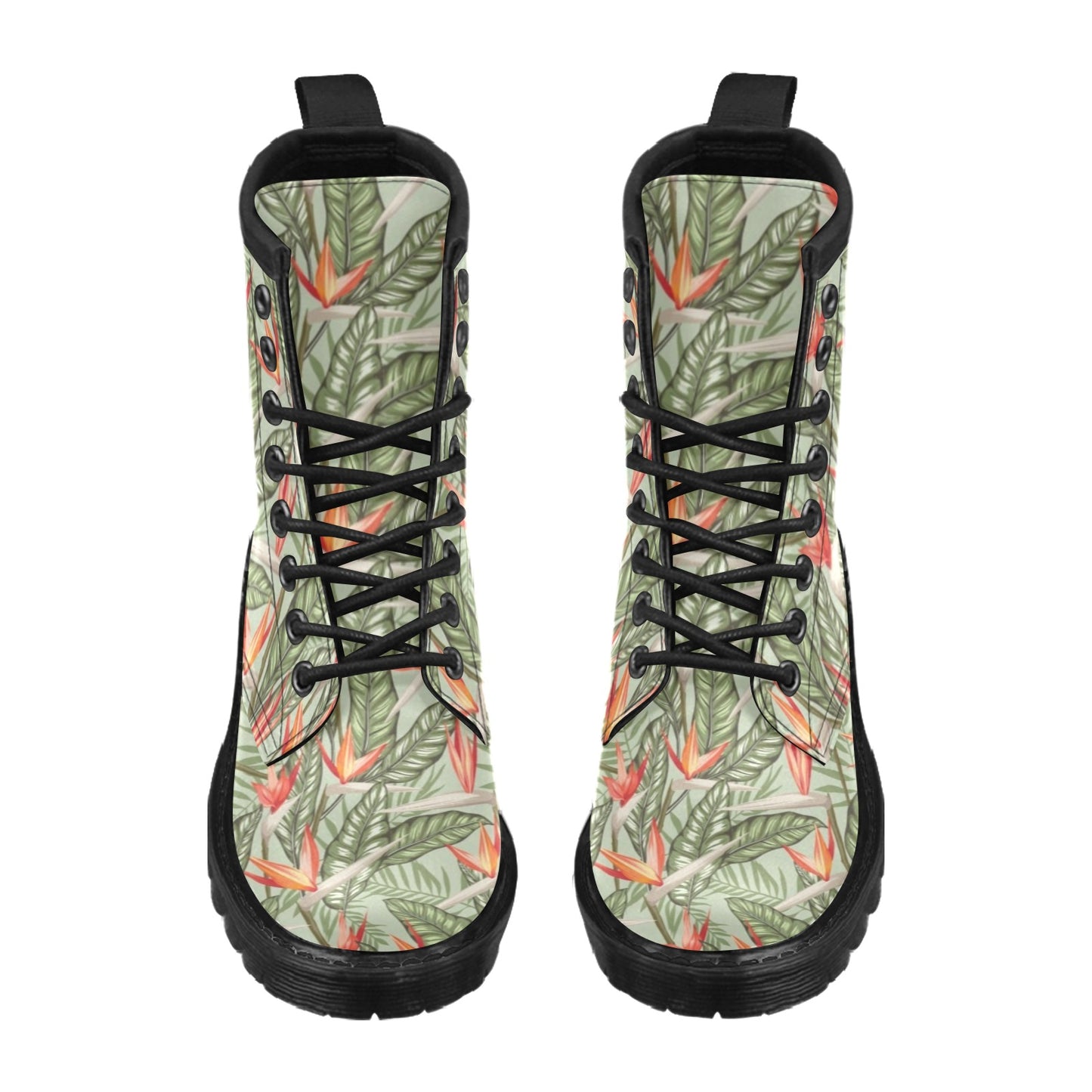 Bird Of Paradise Pattern Print Design BOP08 Women's Boots