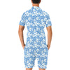 Hibiscus Pattern Print Design HB09 Men's Romper