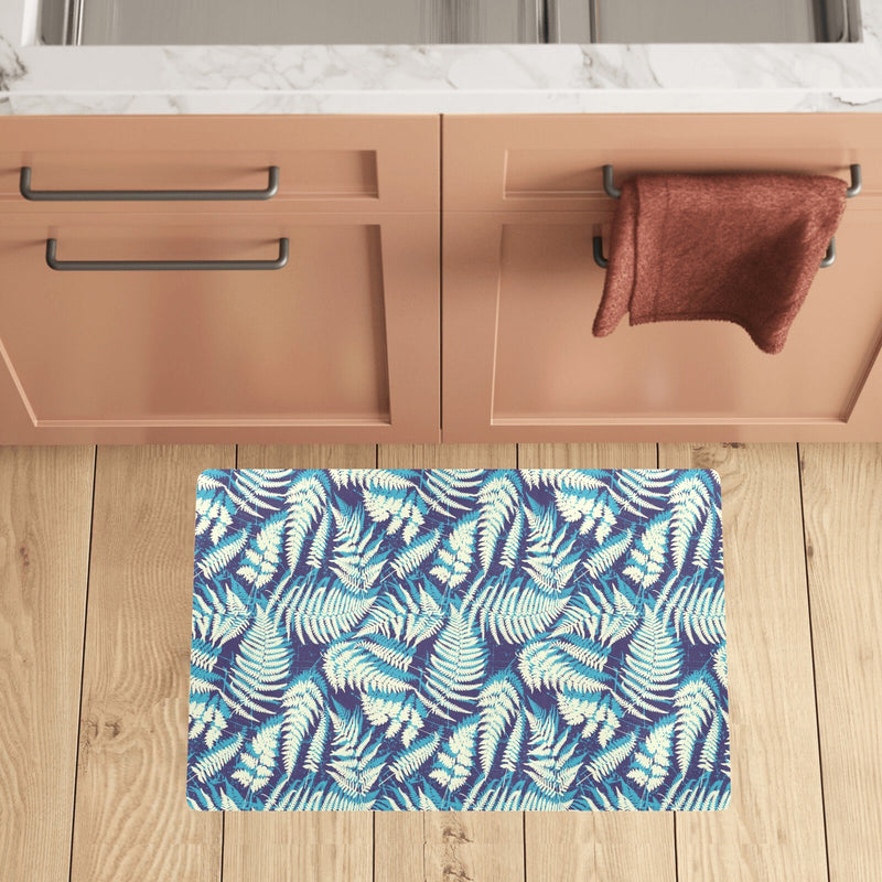 Fern Leave Summer Print Pattern Kitchen Mat