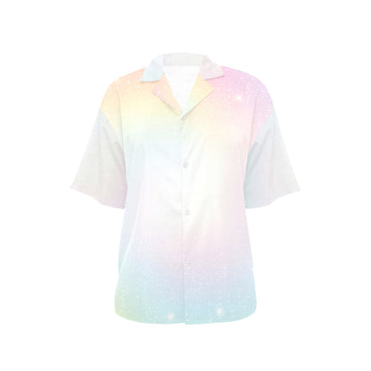 Nebula Pattern Print Design A02 Women's Hawaiian Shirt