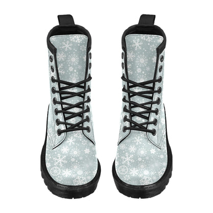 Snowflake Print Design LKS303 Women's Boots