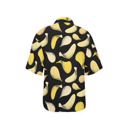 Potato Pattern Print Design A02 Women's Hawaiian Shirt