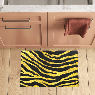 zebra Gold Kitchen Mat