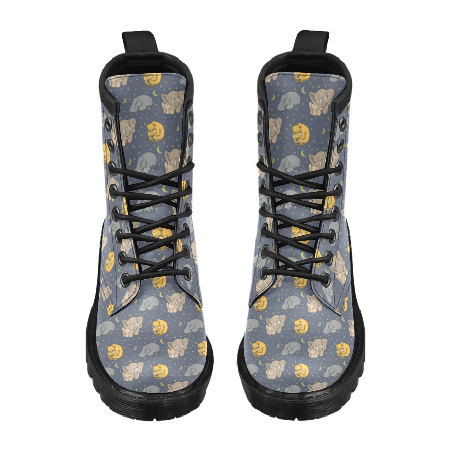 Safari Elephant Lion Print Design LKS303 Women's Boots
