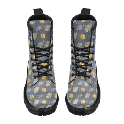 Safari Elephant Lion Print Design LKS303 Women's Boots