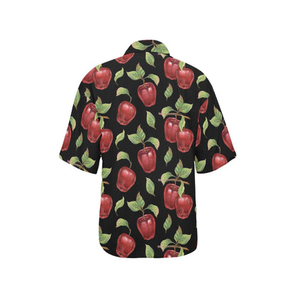Apple Pattern Print Design AP011 Women's Hawaiian Shirt
