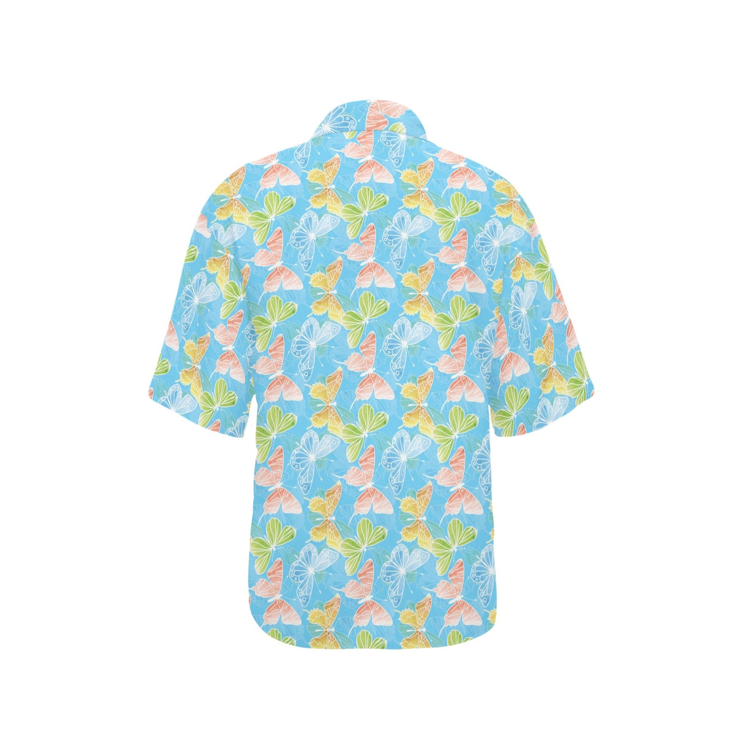 Butterfly Pattern Print Design 05 Women's Hawaiian Shirt