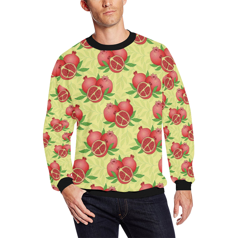 Pomegranate Pattern Print Design PG07 Men Long Sleeve Sweatshirt