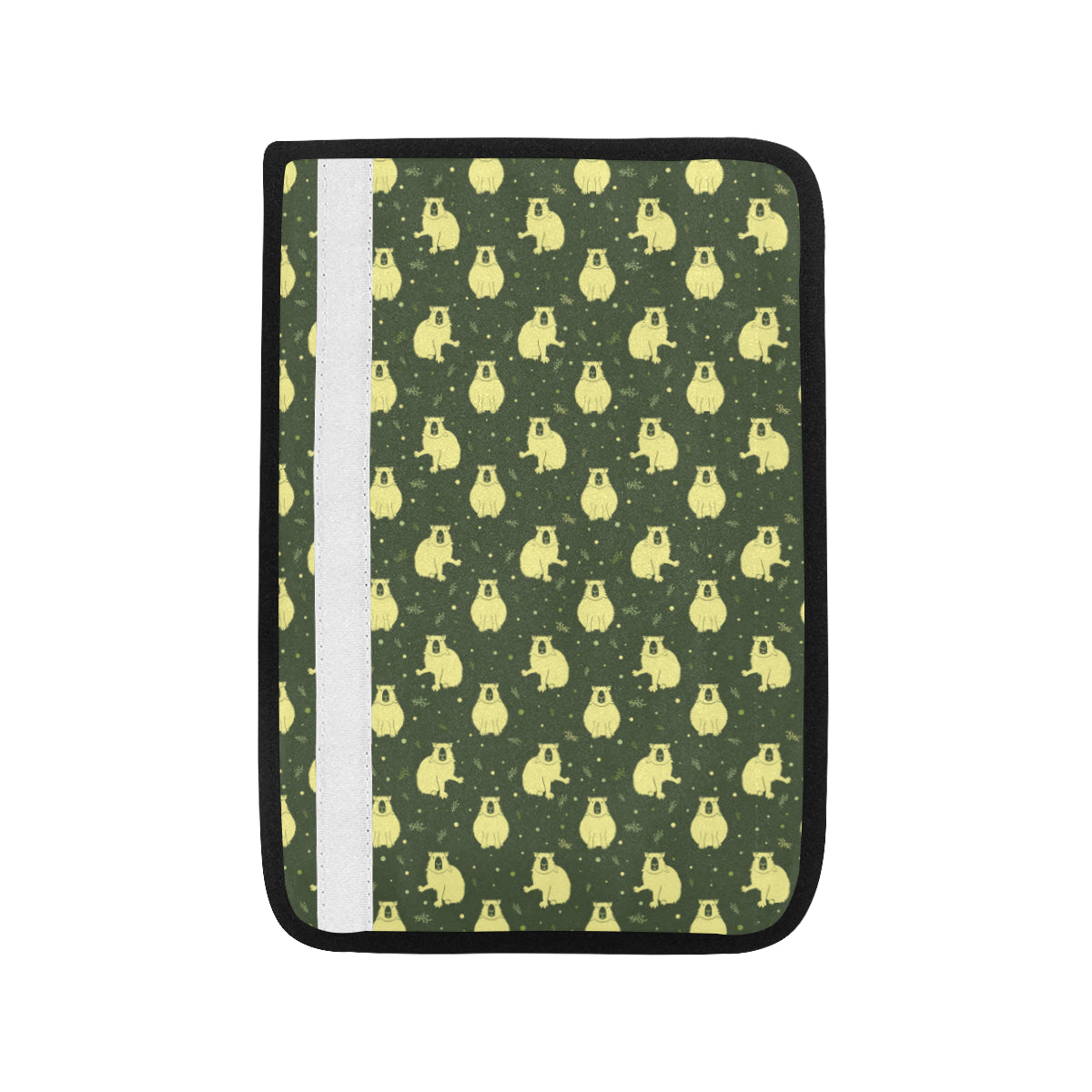 Capybara Pattern Print Design 03 Car Seat Belt Cover