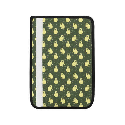 Capybara Pattern Print Design 03 Car Seat Belt Cover