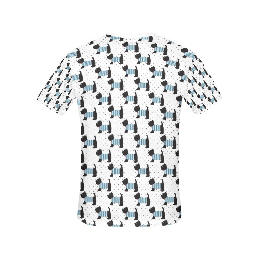Scottish Terriers Print Design LKS3012 Women's  T-shirt