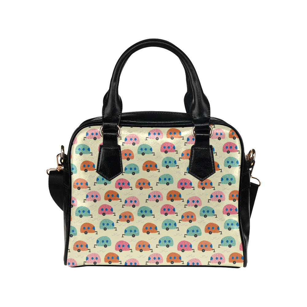 Camper Pattern Print Design 06 Shoulder Handbag