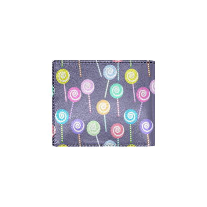 Lollipop Pattern Print Design LL03 Men's ID Card Wallet