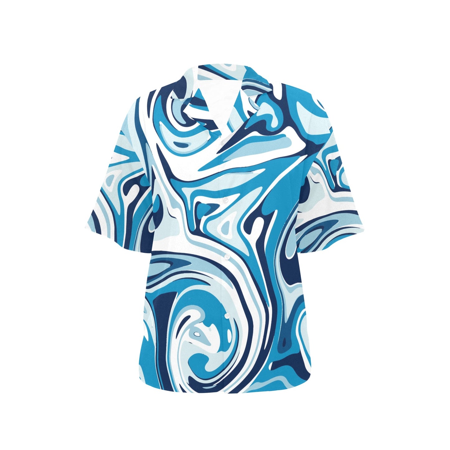 Liquid Pattern Print Design 05 Women's Hawaiian Shirt