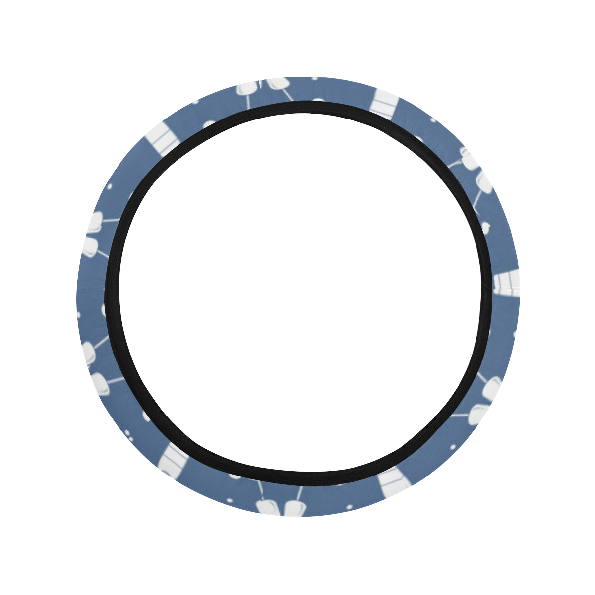 Champagne Pattern Print Design 05 Steering Wheel Cover with Elastic Edge