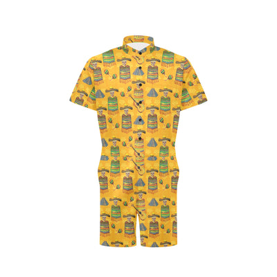 Maracas Mexican Style Pattern Print Design 02 Men's Romper