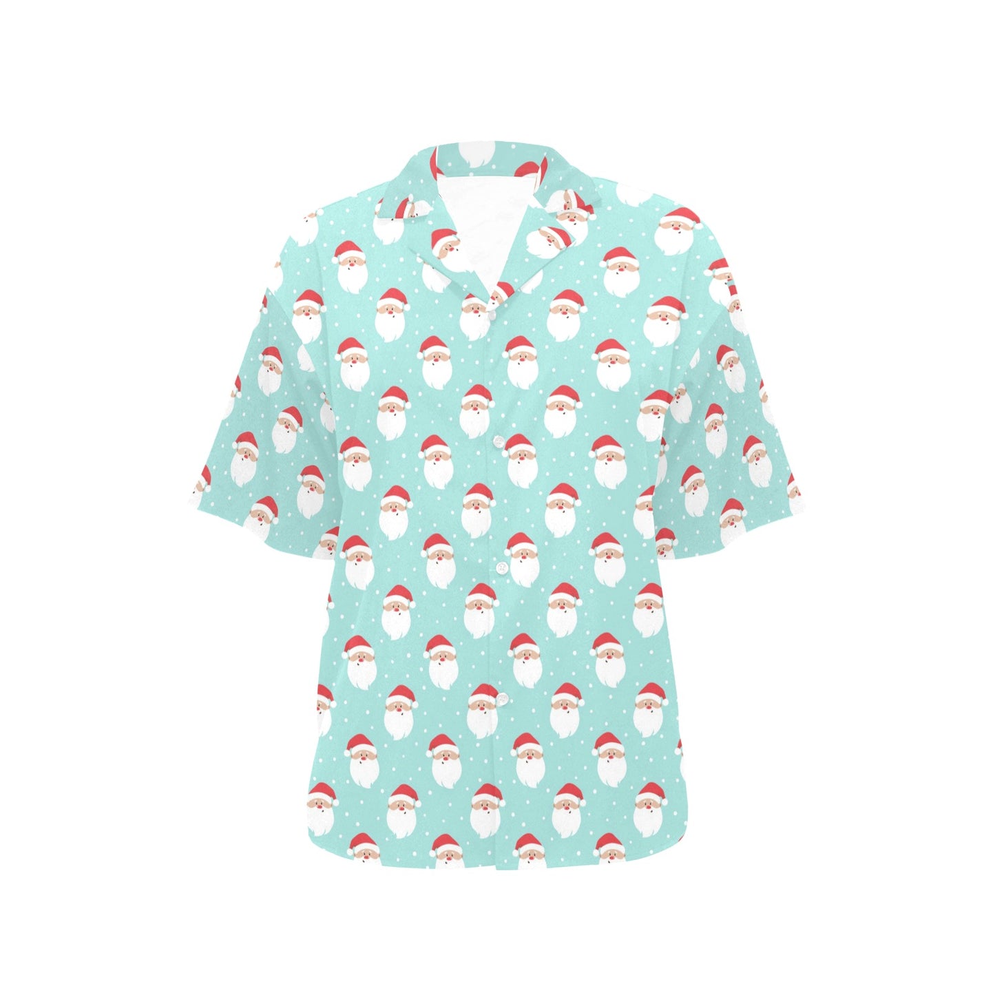Santa Print Design LKS308 Women's Hawaiian Shirt