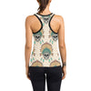 Indian Skull Pattern Women's Racerback Tank Top