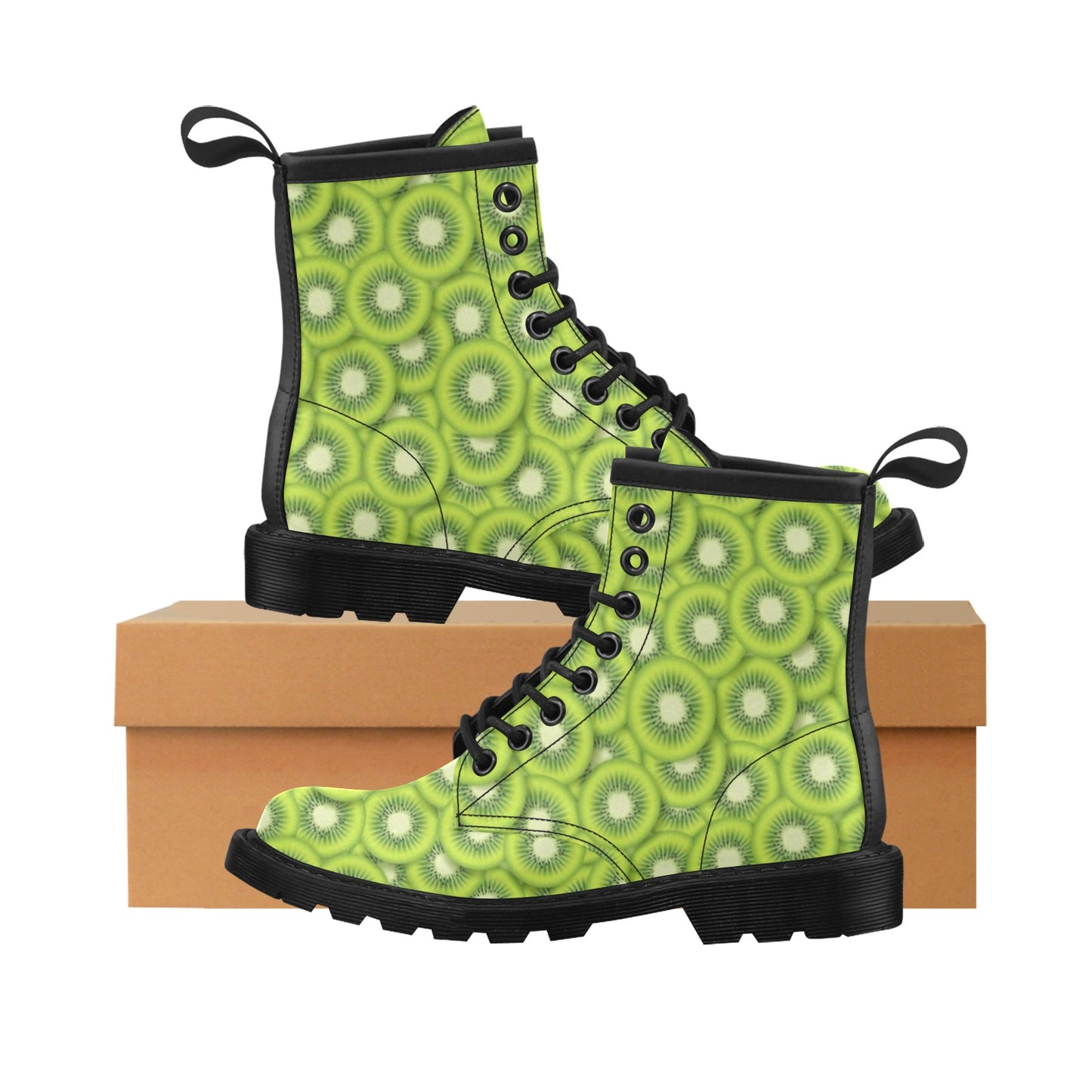 Kiwi Pattern Print Design KW01 Women's Boots