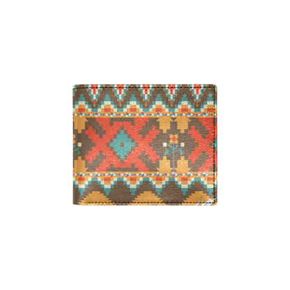 Native Pattern Print Design A01 Men's ID Card Wallet