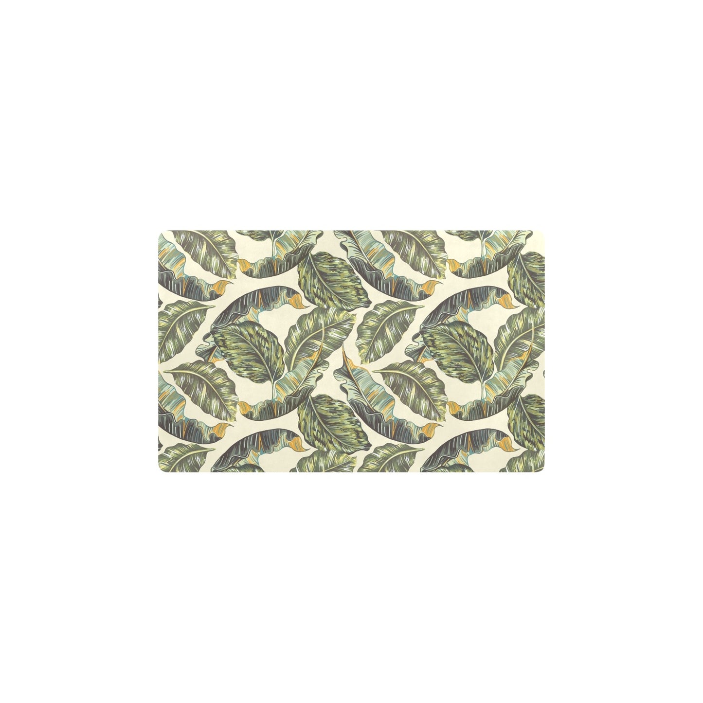 Banana Leaf Pattern Print Design BL08 Kitchen Mat