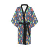 Cupcake Pattern Print Design 02 Women's Short Kimono