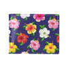 Hibiscus Colorful Print Design LKS301 Men's ID Card Wallet