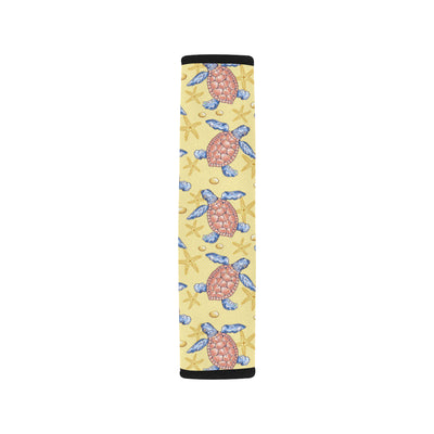 Sea Turtle Pattern Print Design T06 Car Seat Belt Cover