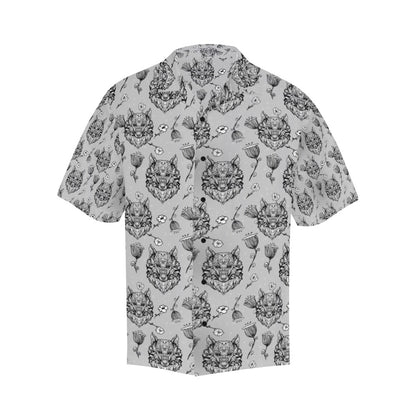 Tribal Pattern Print Design LKS306 Men's Hawaiian Shirt