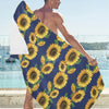 Sunflower Print Design LKS307 Beach Towel 32" x 71"