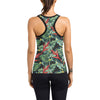 Bird Of Paradise Pattern Print Design BOP06 Women's Racerback Tank Top